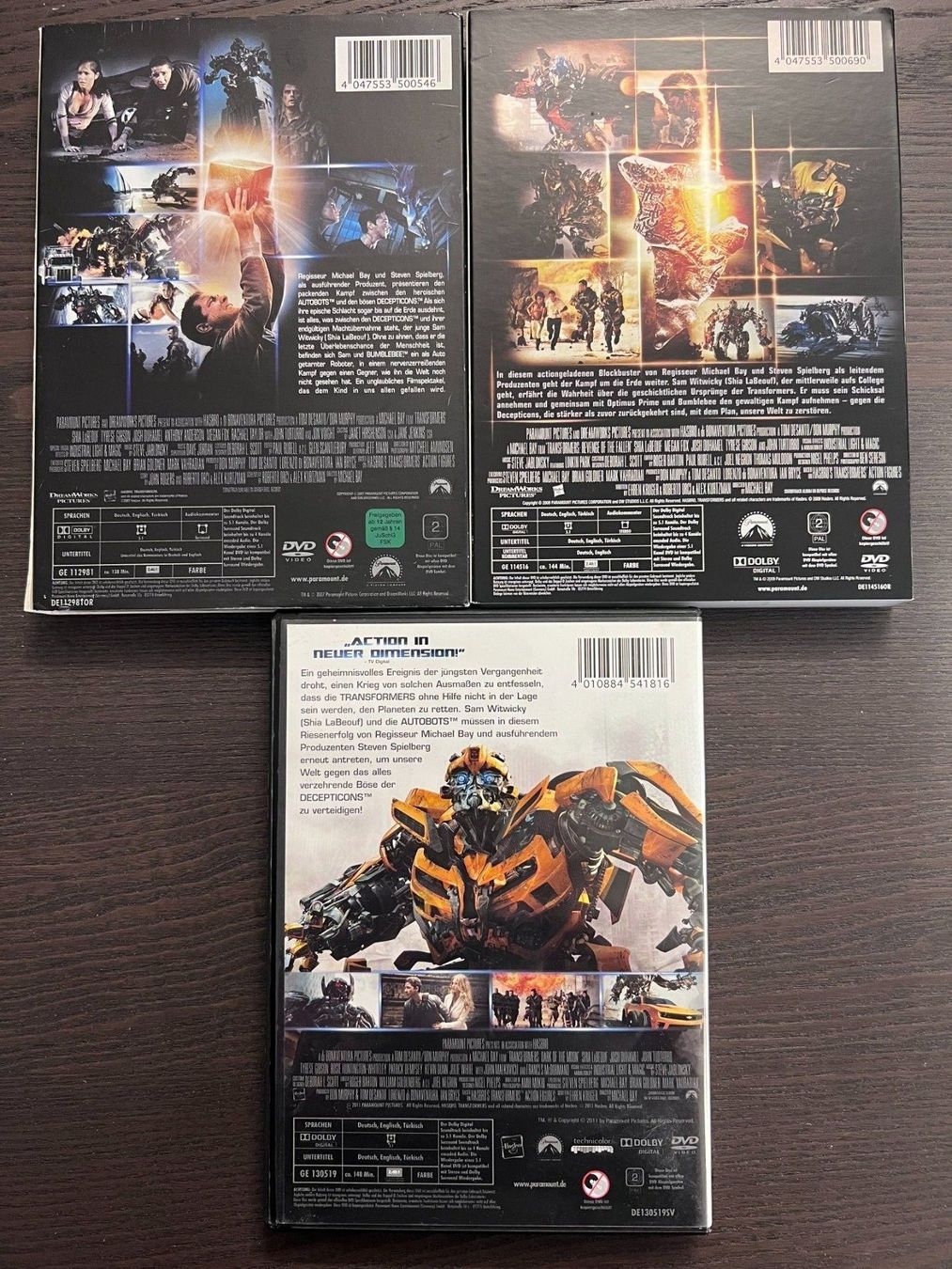 Tutti i DVDs: Transformers 1 bis 3 – Usato da Zürich venduto da FilmFreunde 1