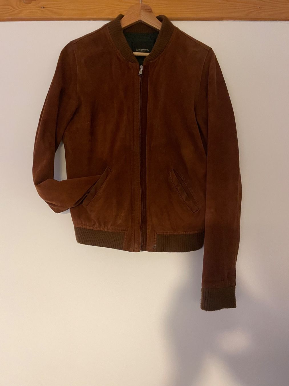Giacche: Rehbraune Lederjacke Blouson aus Wildleder – Usato da Zürich venduto da eli_g8w6