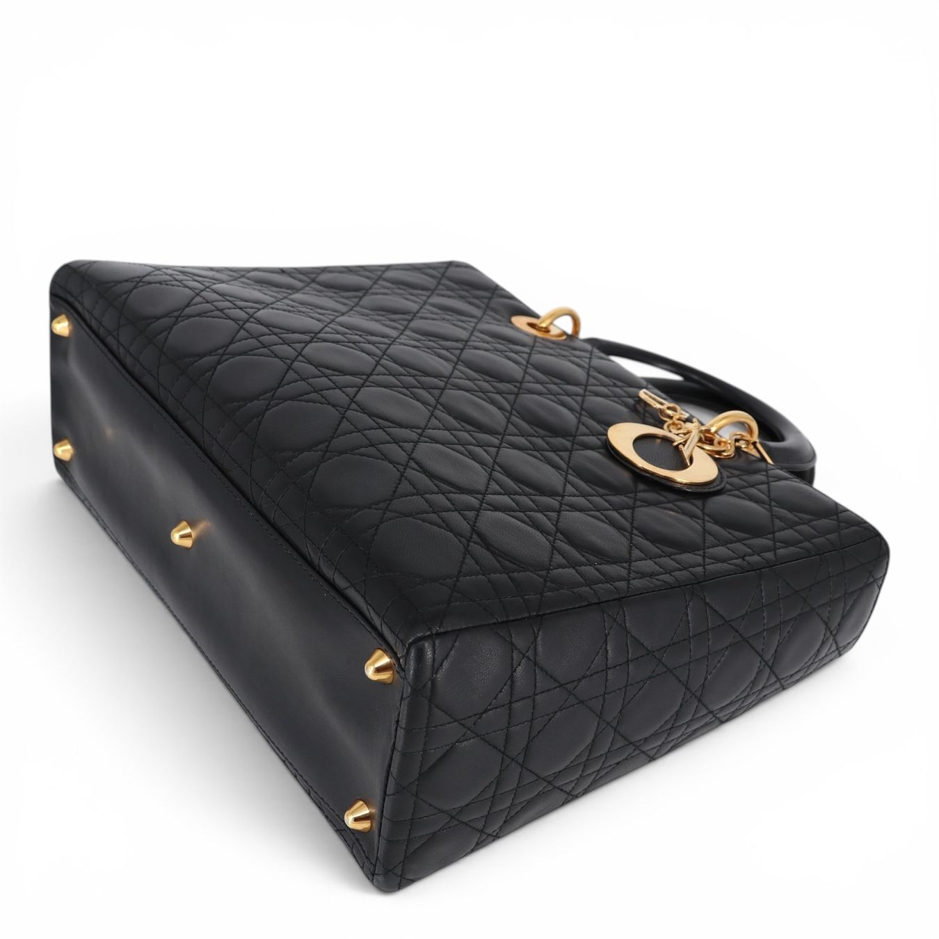 Dior Borse da donna: Dior Lady Dior Large schwarz GHW – Usato da Binningen venduto da Designerlabels 7