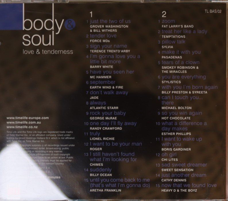 CD: Body Soul -Love & Tenderness – Usato da Luzern venduto da CONTENTI 2