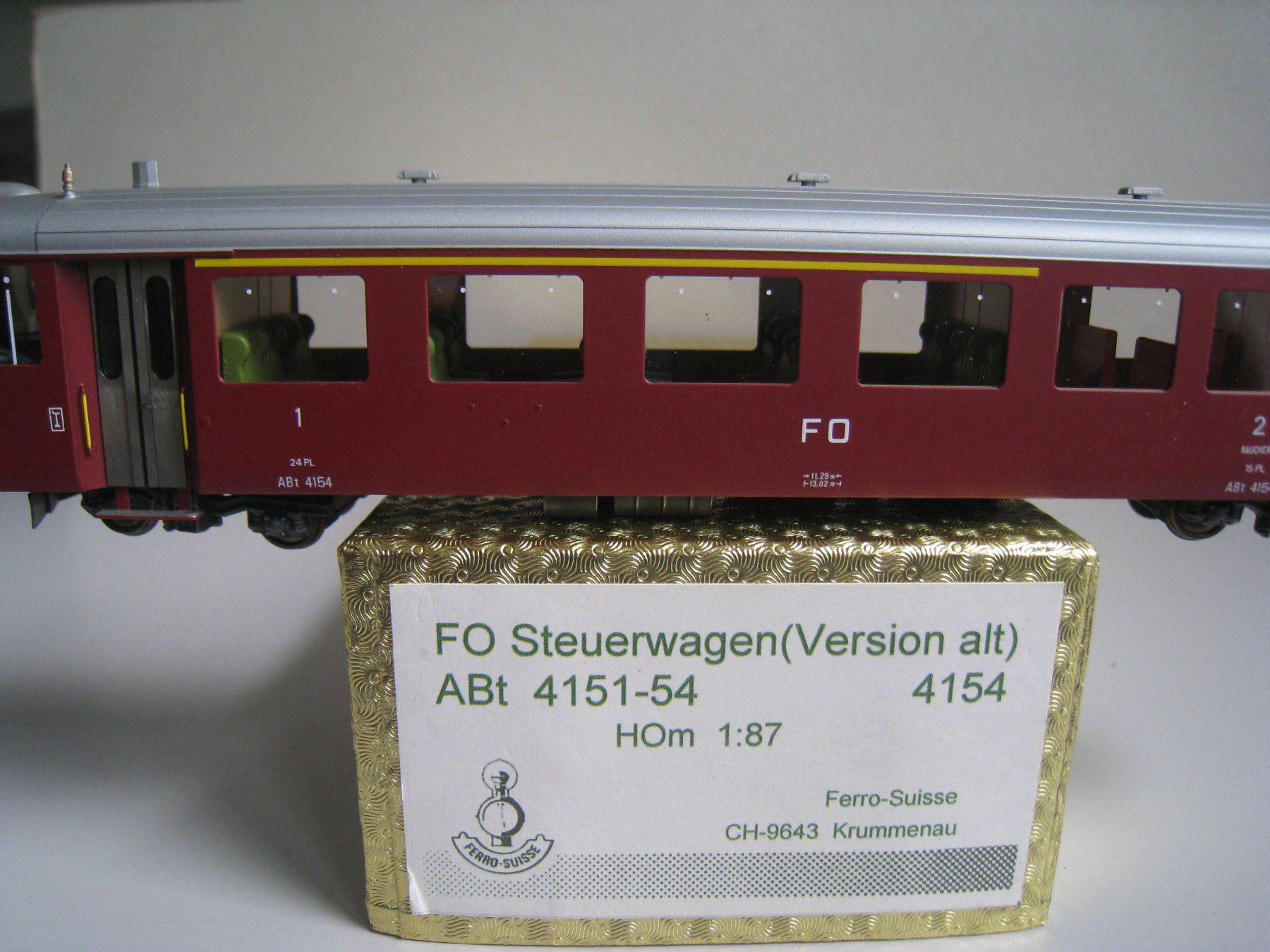Ferro-suisse Modellini di ferrovie: Ferro Suisse ABt4 4154 oder 4194, FO-Pilot alte Version – Usato da Buchs ZH venduto da swiss-train