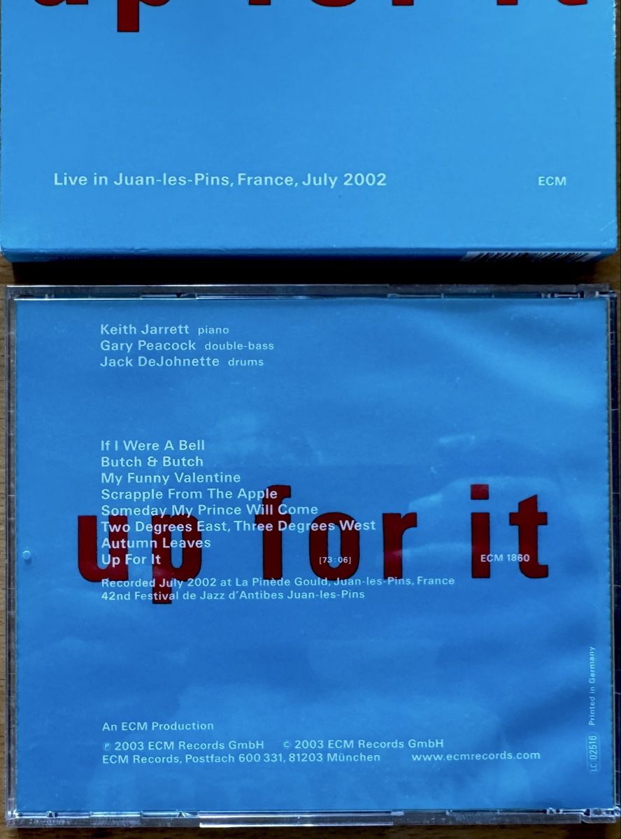 CDs: CD Keith Jarreth Gary Peacock Jack DeJohnette -Up for it – Gebraucht aus Zürich von tomakomai 2