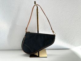 CHRISTIAN DIOR Denim Saddle Pochette Sac Tasche