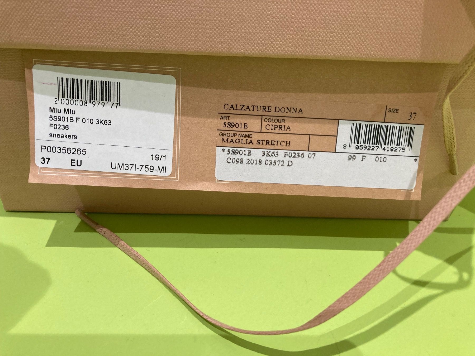 Miu Miu Scarpe da donna: Miu miu sneaker no.37 – Usato da Paradiso venduto da Kayakara 6
