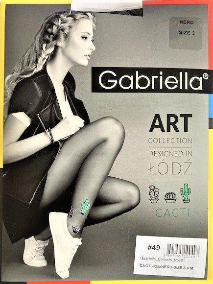 Calze & Collant: Strumpfhose Gabriella Art Cacti – Nuovo e nell'imballaggio originale da Menziken venduto da chianti10