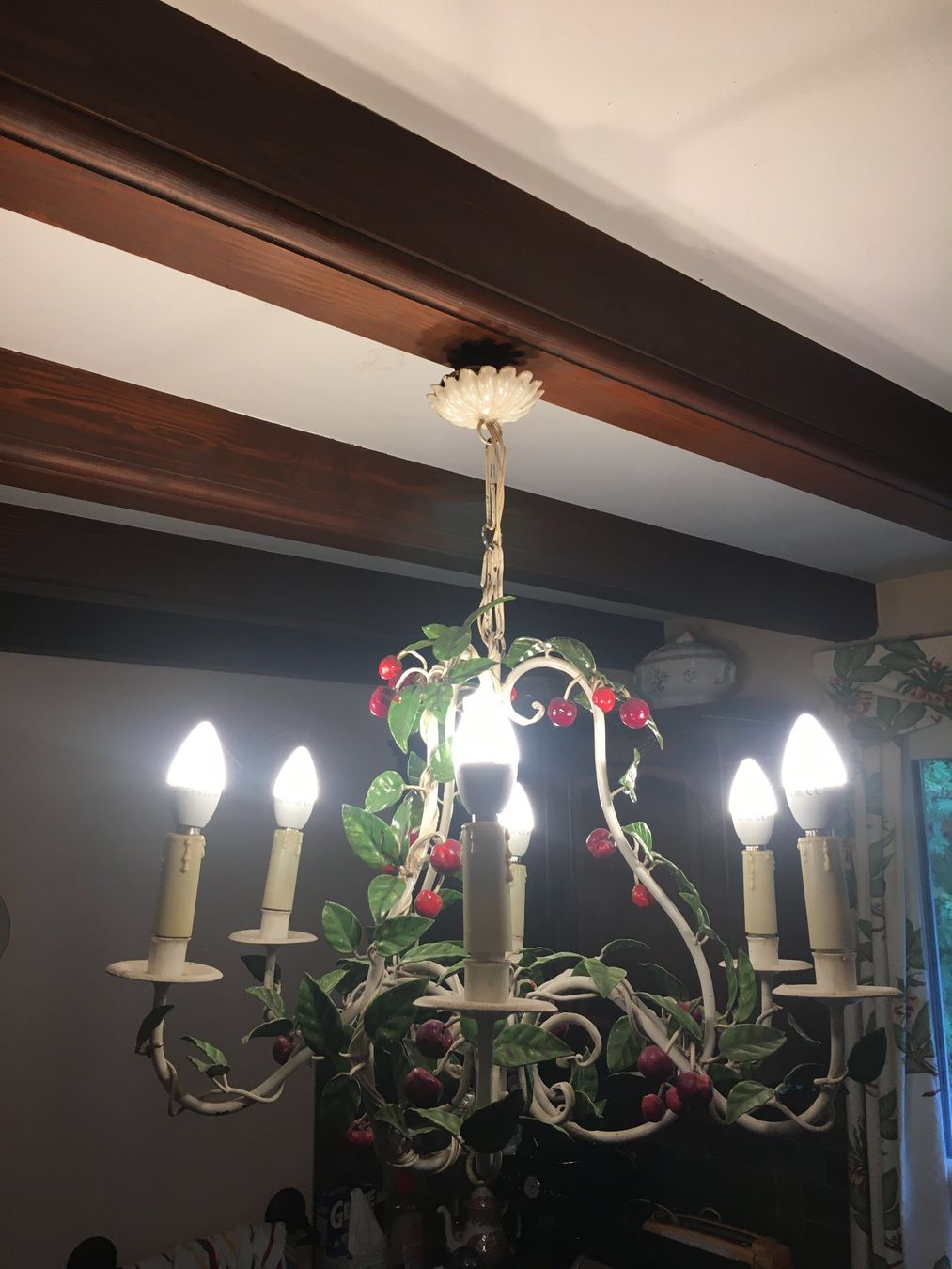 Lampadari & plafoniere: Lampe aux cerises, en fer peint – Nuovo e nell'imballaggio originale da Basel venduto da Lancer4 6