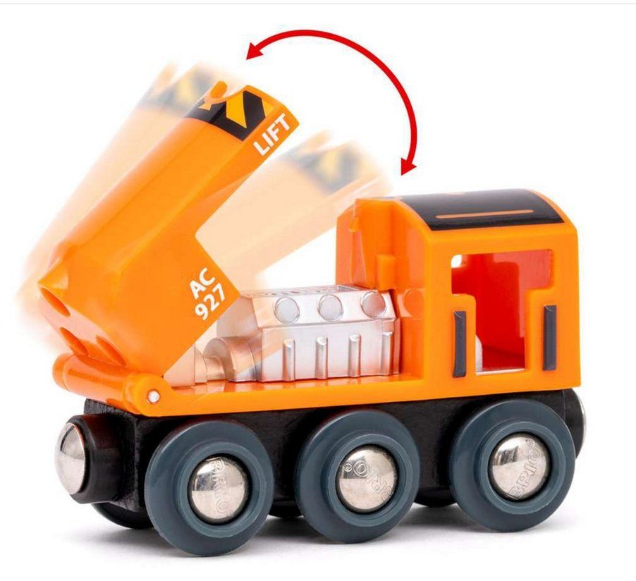 Brio Giocattoli: BRIO 36028 Starterset Güterzug mit Kran A – Nuovo e nell'imballaggio originale da Oensingen venduto da Liquidations-Shop 2