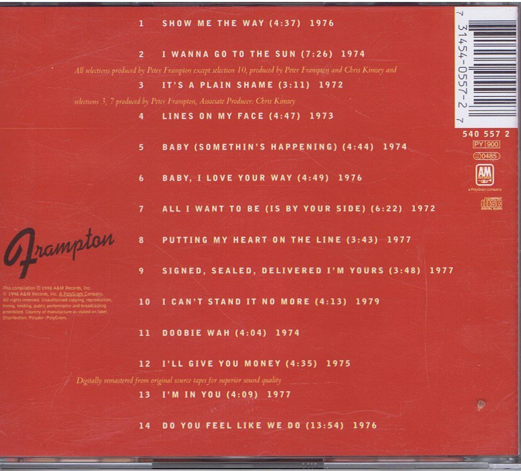 CD: Peter Frampton – Greatest Hits – Usato da Unterengstringen venduto da Lastchance 1