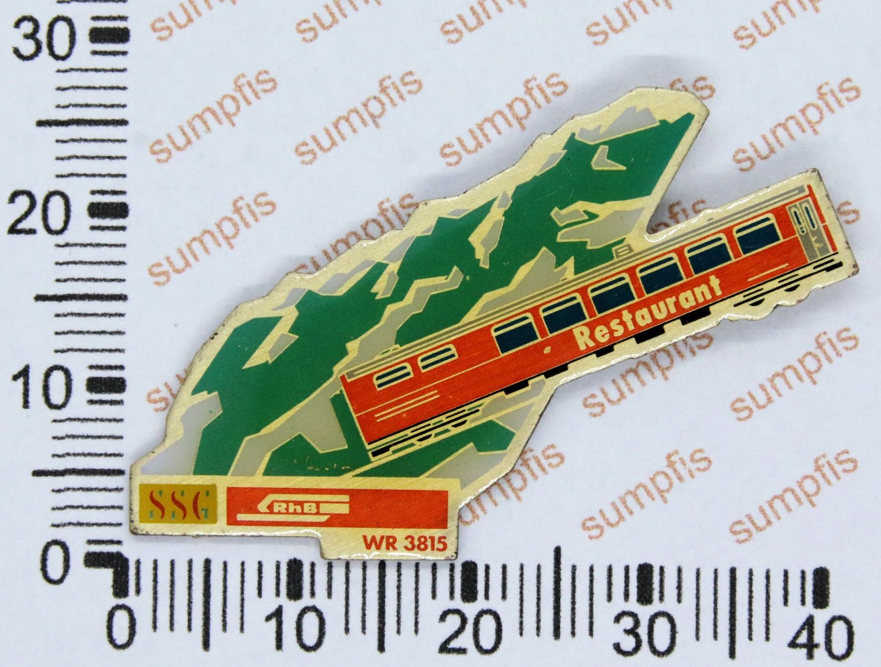 Placchette & Badge: Pin 3er-Set RhB Restaurant SSG – Usato da Winterthur venduto da sumpfis 2