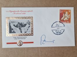 Jürg Röthlisberger - Olympia Bronze - signiertes FDC