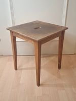 Vintage Holzhocker Rustikaler Fusshocker Pflanzenständer