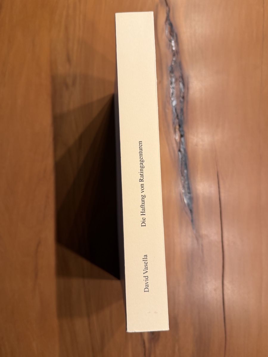 Libri: Die Haftung von Ratingagenturen, Diss. David Vasella – Nuovo (secondo la descrizione) da Volketswil venduto da doughboy 1