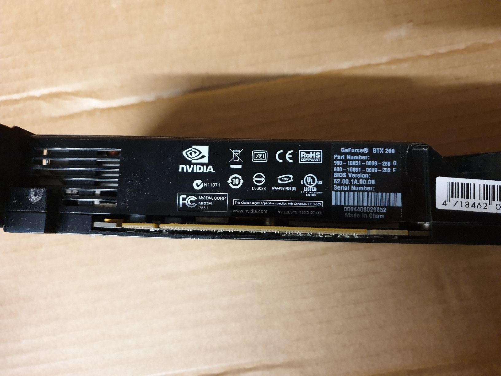 Gainward Schede grafiche: Gebrauchte Gainward GeForce GTX 260 – Usato da Ittigen venduto da Ziok187 5