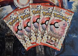 5x Pokemon 151 Booster JPN OVP
