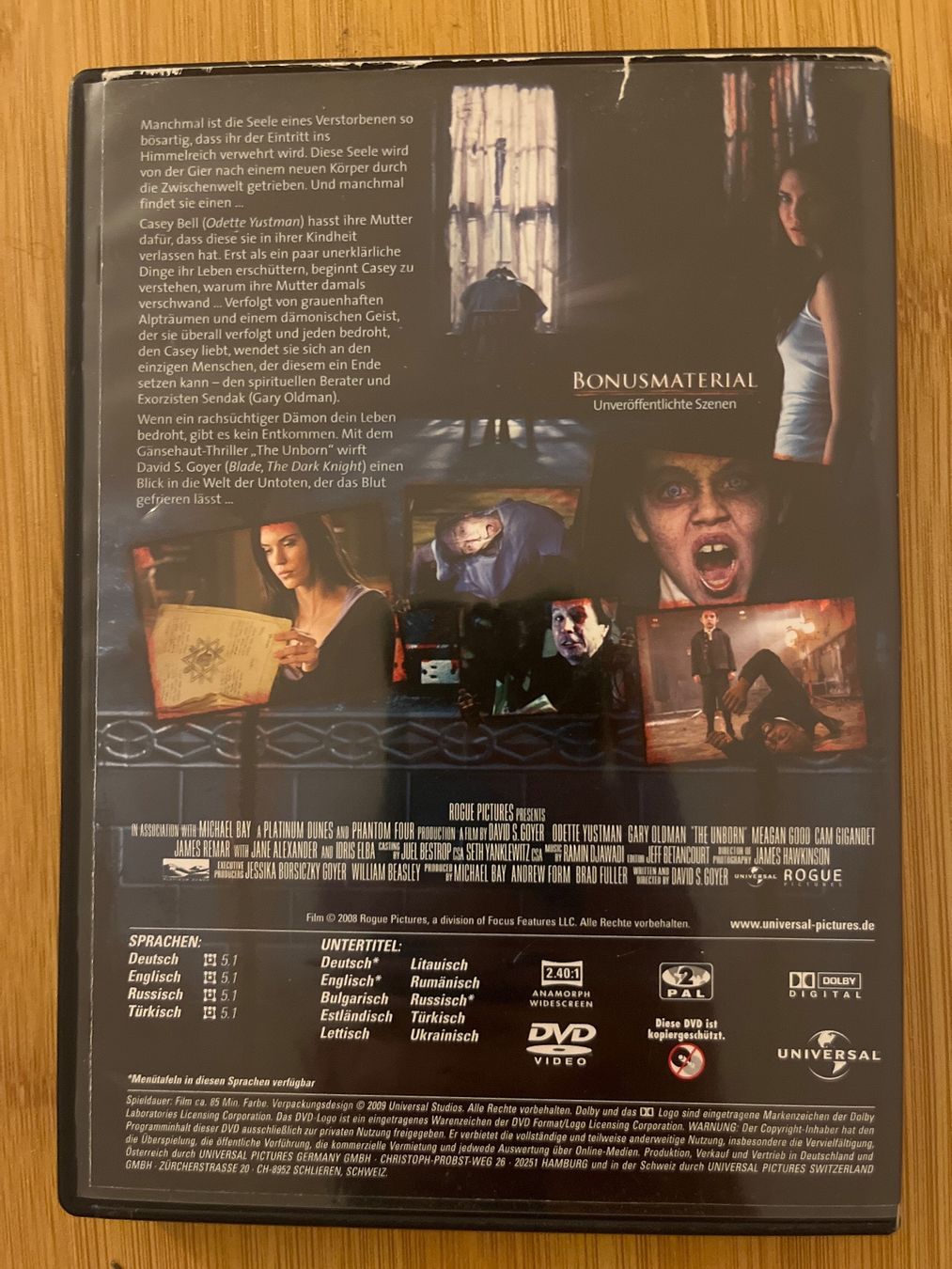 Tutti i DVDs: The Unborn (2009), DVD – Usato da Sierre venduto da black.box 1