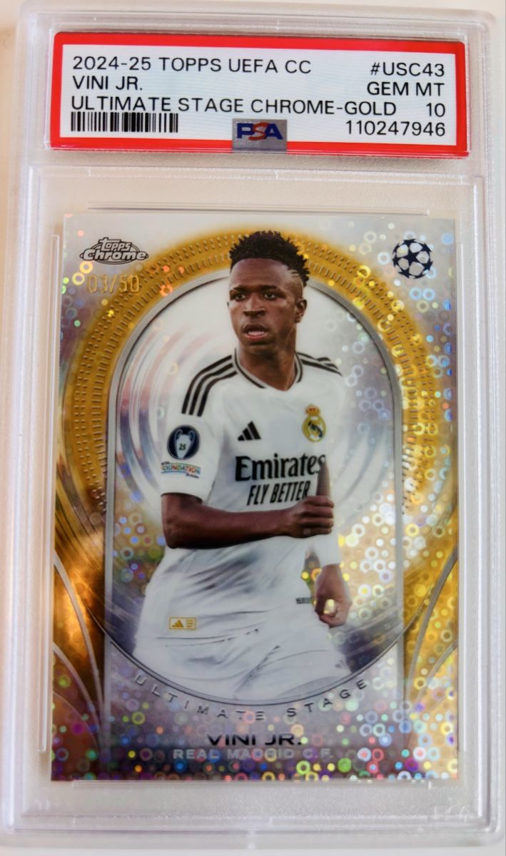 Cartes à collectionner: Vini Jr Ultimate Stage Gold /50 PSA 10 – D'occasion à Bern par Schuminho89