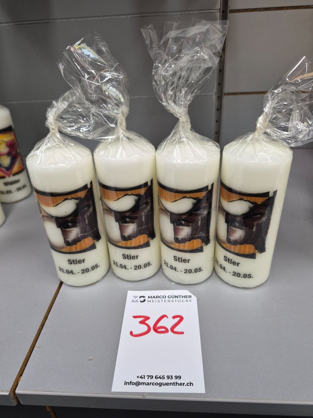 Candele: 362 Posten Sternzeichen-Kerzen aus Liquidation – Nuovo (secondo la descrizione) da Derendingen venduto da Meisterstuecke