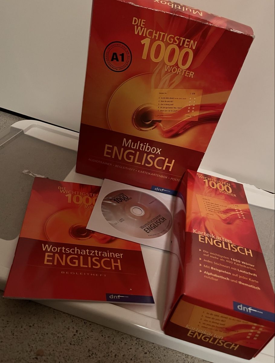 Bücher: Englisch Vokabelbox, Lernkarten, Audio CDs, neuwertig – Neu und originalverpackt aus Egliswil von cx.cx
