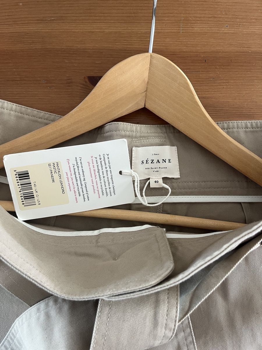Sezane Pantaloni: Pantalon Léandro SEZANE 40 Neuf!!! – Nuovo e nell'imballaggio originale da Lavigny venduto da Pilauer 3