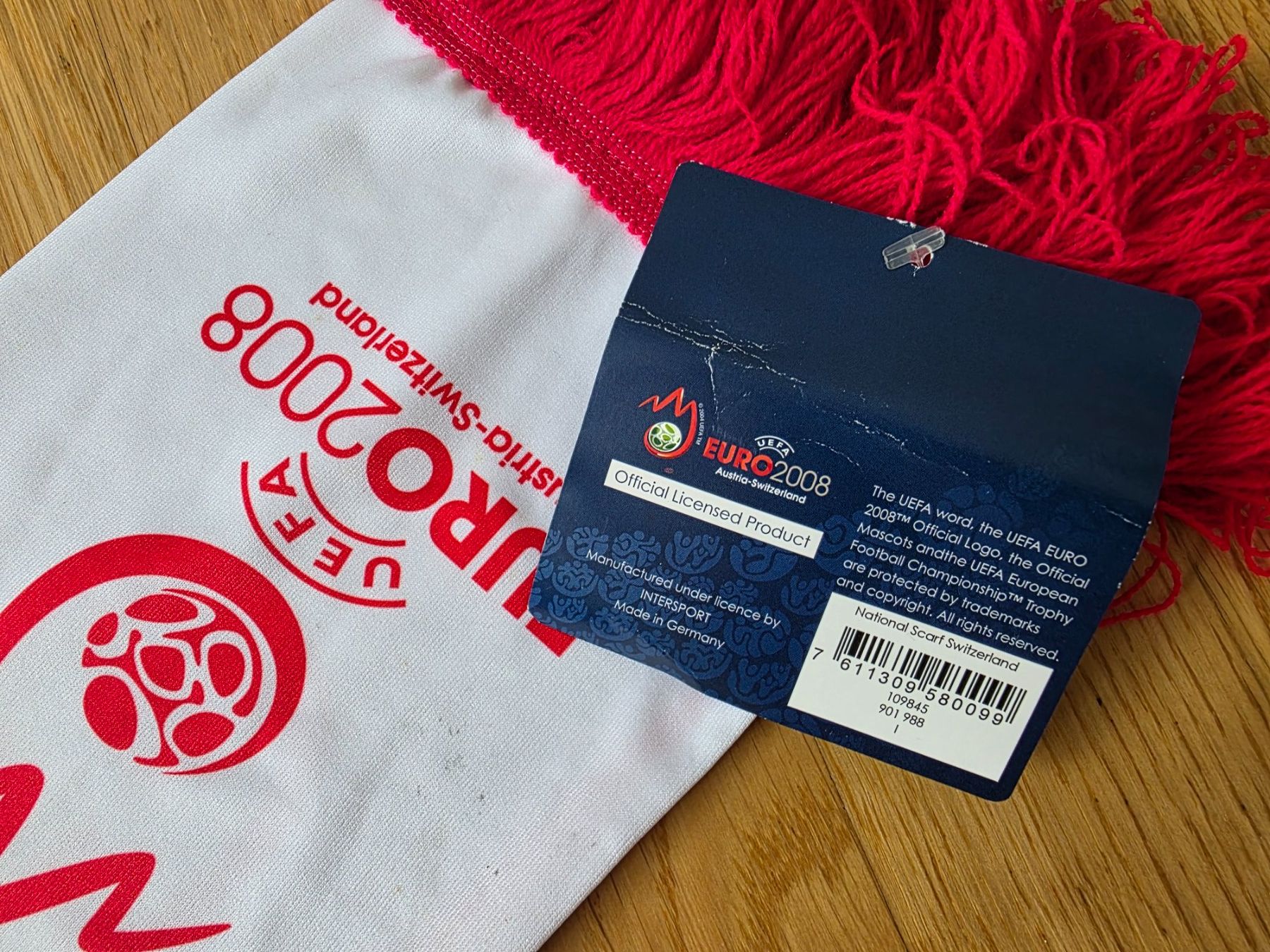 Foulard & Sciarpe: SCHWEIZ EURO 2008 FAN SCHAL – Nuovo (secondo la descrizione) da Lüchingen venduto da Jersey_Time 4