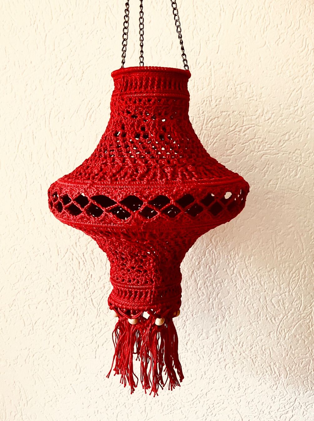 Tutte le decorazioni: Gehäkelter Lampion dunkles rot – Nuovo (secondo la descrizione) da Chur venduto da Handkreativ