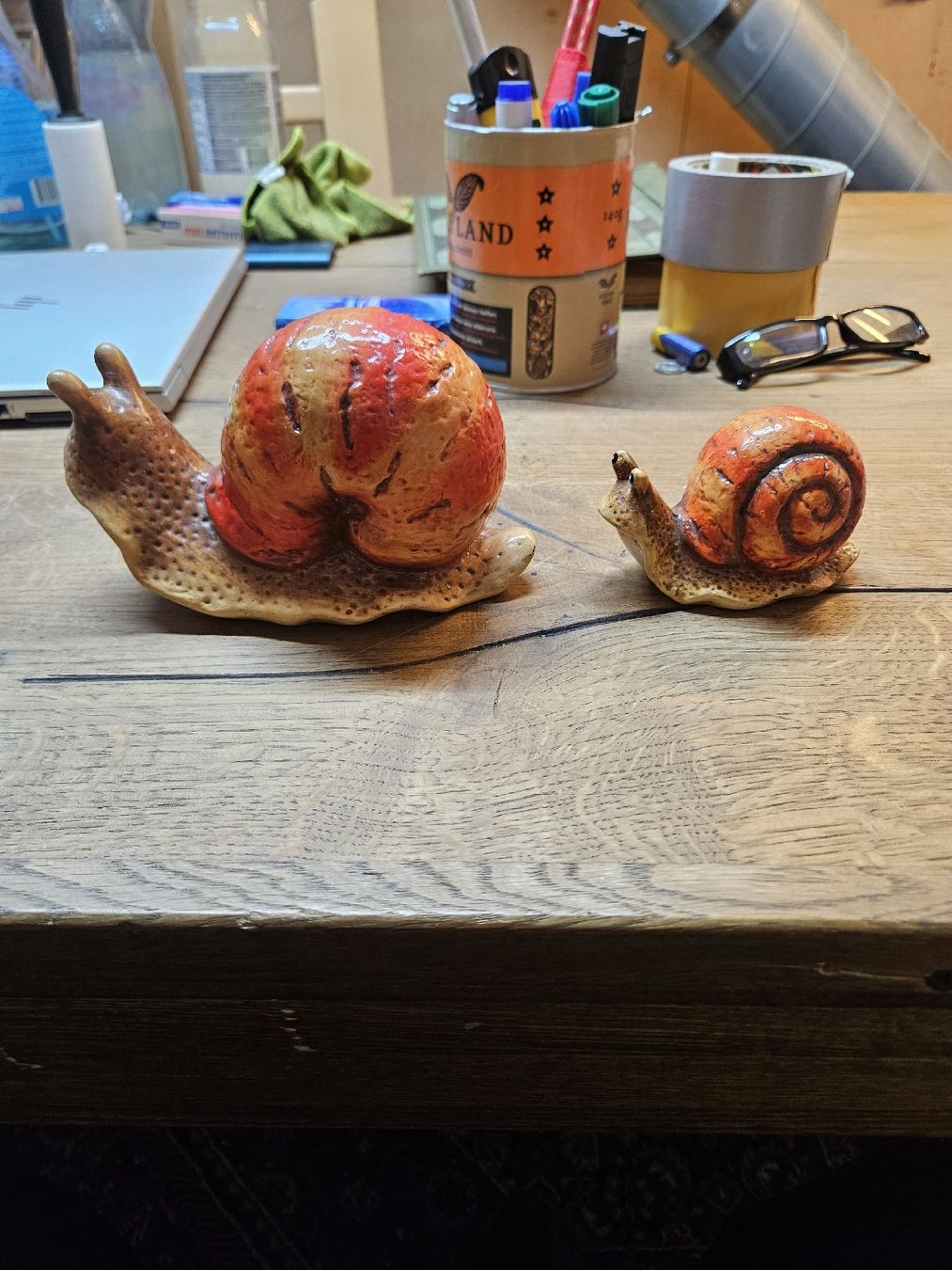 Tutte le decorazioni: 2 Keramik Schnecken ( S1) – Usato da Rorschach venduto da TimelessTrading 1