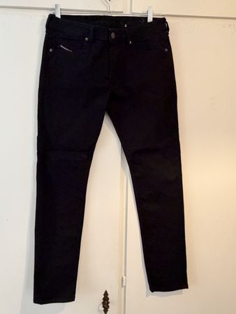 Diesel Sleekker-R Jeans Neri Taglia 30/32, come nuovo!