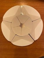 Service apéritif blanc 5 pièces céramique style moderne b...