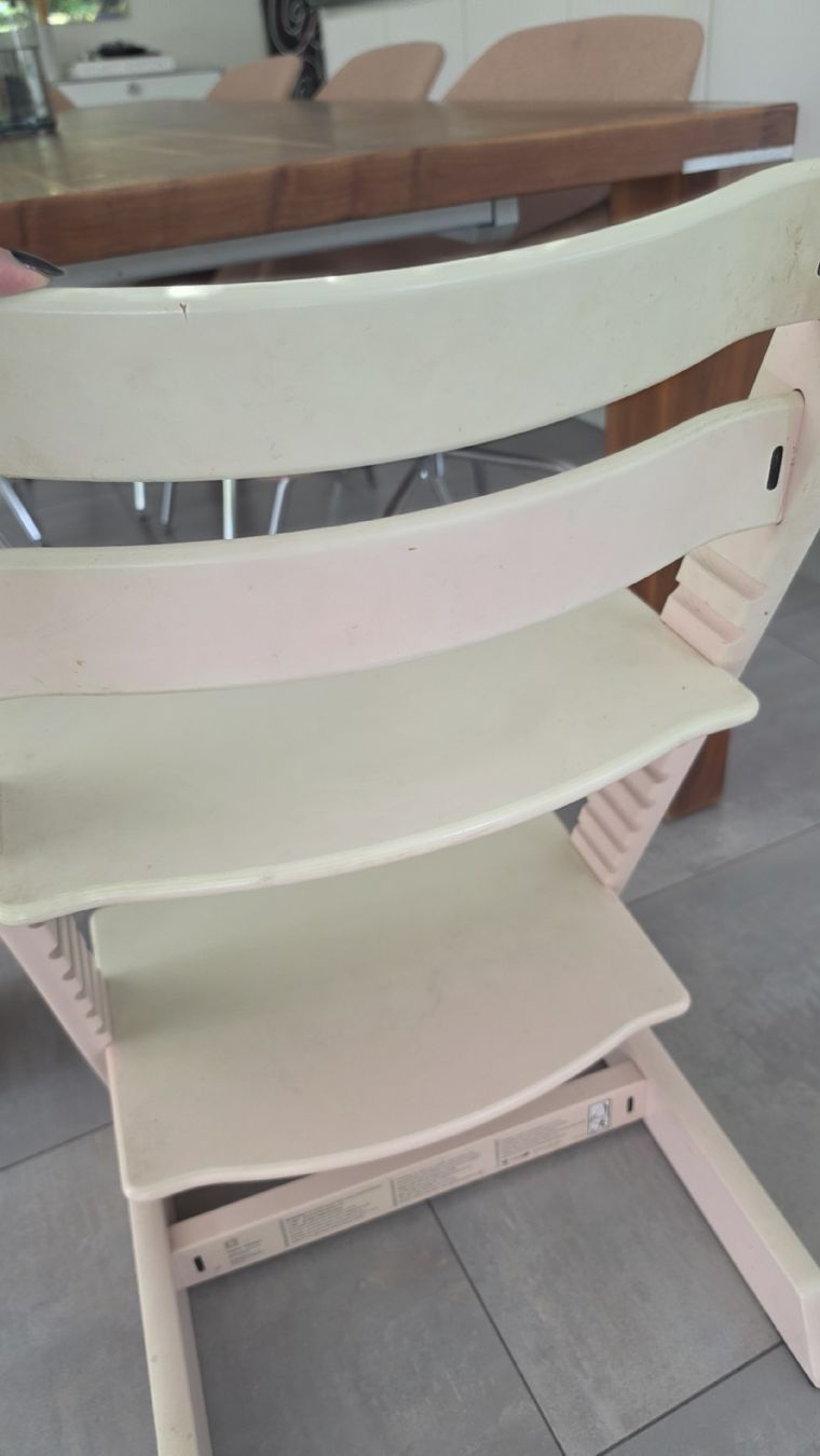 Stokke Hochstühle: TripTrapp Stuhl natur/rosa gebraucht – Gebraucht aus Richterswil von Dakiii 6