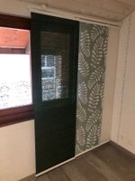 IKEA VIDGA Panneaux japonais décor feuilles blanc et vert