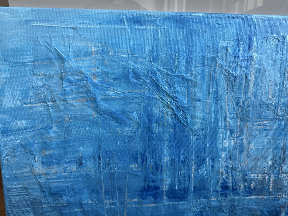 Gemälde: 60 x 80 cm Abstrakt Blautöne Schweizer Kunst – Neu (gemäss Beschreibung) aus Zürich von LuxuryJewellery 1