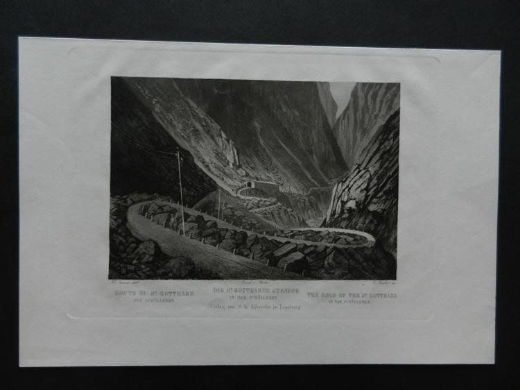 Gravures: Die Gotthard Strasse Schöllenen – D'occasion à Risch par Rischli15