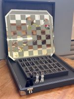 Swarovski Silver Crystal Schachspiel mit Kristallfiguren