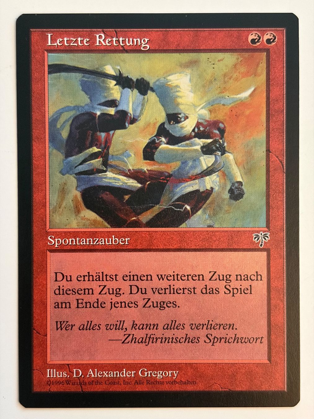 Magic The Gathering Sammelbilder & Trading cards: Letzte Rettung - Mirage – Gebraucht aus Bonstetten von ddiederichs