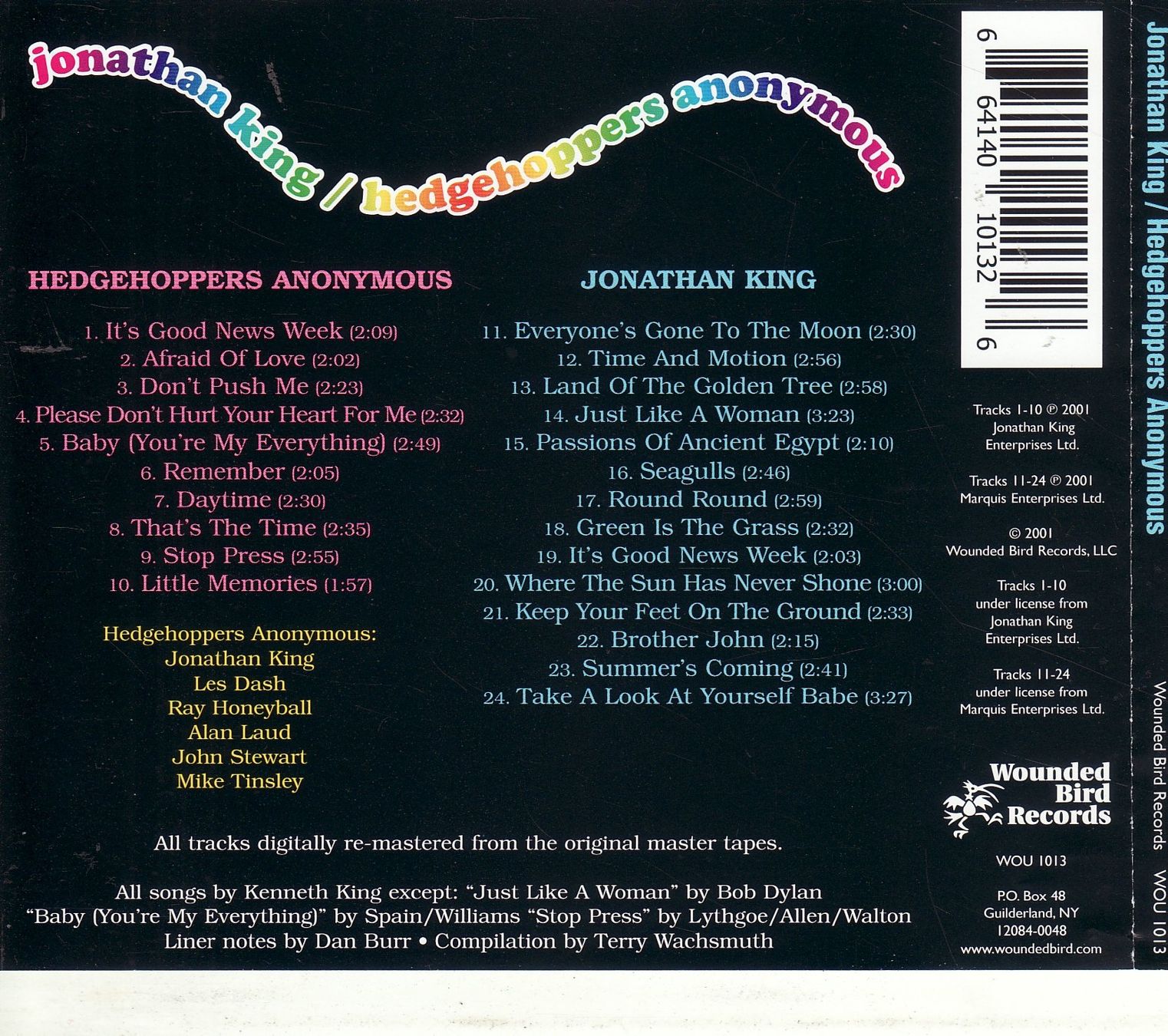 CDs: Jonathan King / Hedgehoppers Anonymous – Neuf (Voir description) à Boussens par catfood01 1