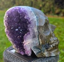 ✨💀 Amethyst Schädel mit funkelnder Druse 💀✨ 710g