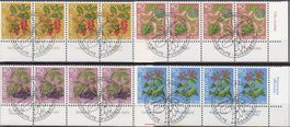 257-260 m. FD-Eckstempel Bern 27.11.1976, Tabs in 4 Sprachen