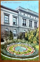 St. Gallen - Museum und Blumenuhr. 1920 env.