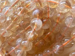 Aktion!!! Strang echte citrin Kugeln / stone beads 6 mm