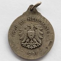 Medaille Sport Tour de Neuchâtel 1931 Silber