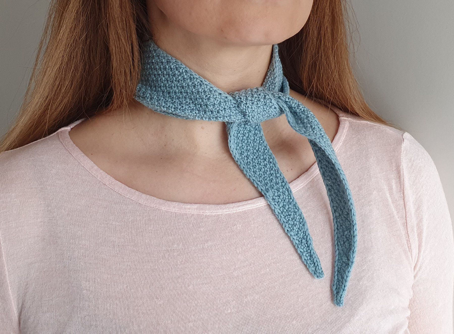 Foulard & Sciarpe: Mini scarf, Strickschal, Handgestrickt, Unikat, Geschenk – Nuovo e nell'imballaggio originale da Neunkirch venduto da Sandramay 4