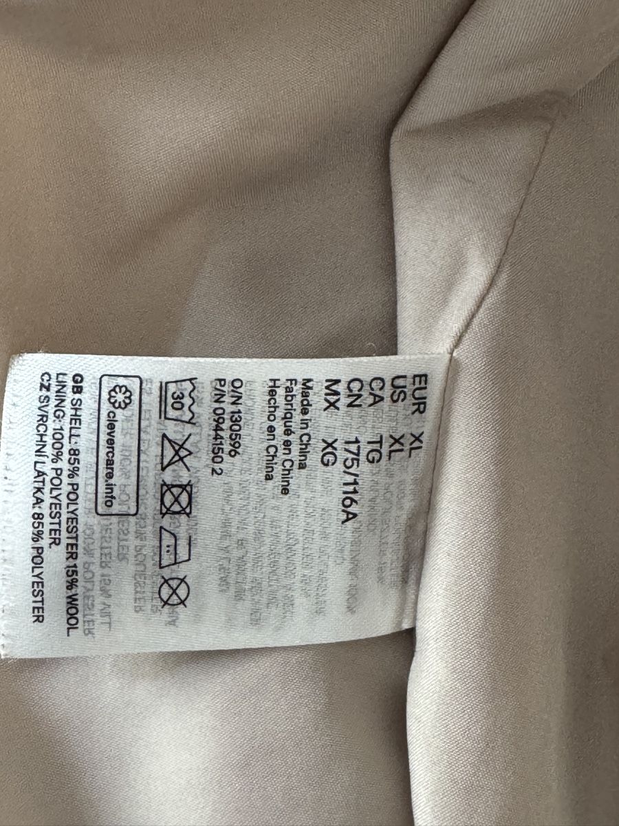 H&M Cappotti: Cooler Oversize Wollblazer, Beige – Usato da Zürich venduto da Zisi7 2
