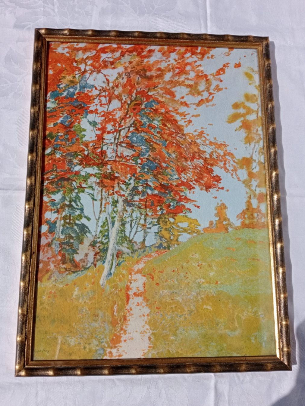 Gemälde: Antik Gemälde "Hugo Frey 1878-1938" Mischtechnik Holzrahmen – Gebraucht aus Oberdorf BL von Barocki888