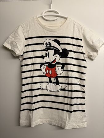Uniqlo UT T-Shirt Disney Mickey weiss gestreift Grösse S