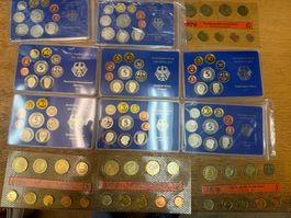 MÜNZENHÄNDLER: D-Mark-Sammlung (DEM) Deutsche Mark (12 x)