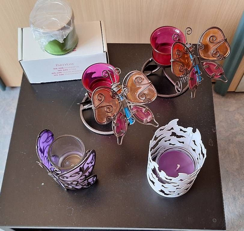 Partylite Kerzenständer: Schmetterlinge "Partylite" – Gebraucht aus Balzers von Loona7 3