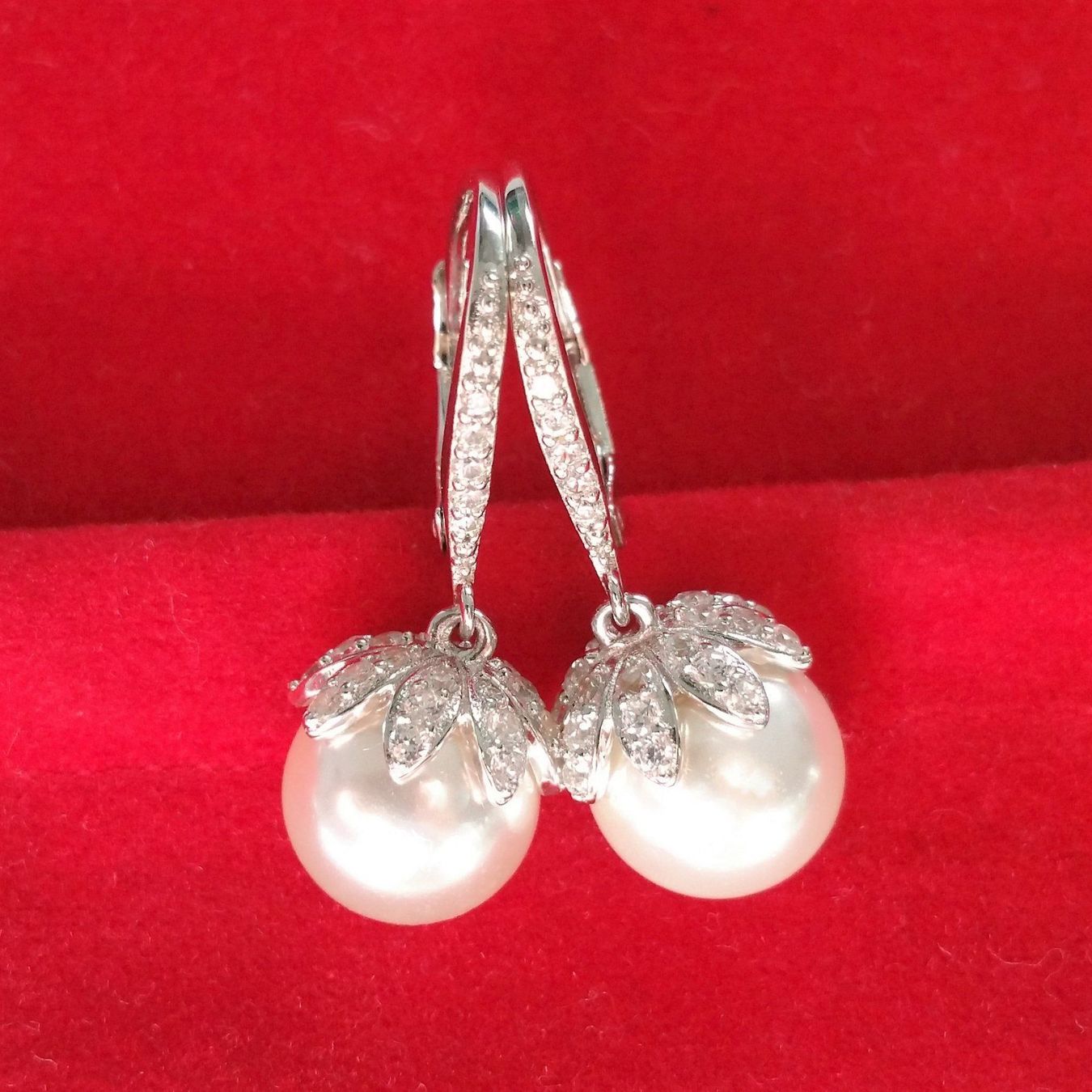 Orecchini pendenti & Orecchini a lobo: Montalin 925 Silber Ohrringe echte Muschelkernperlen – Nuovo e nell'imballaggio originale da Zürich venduto da Montalin2 3