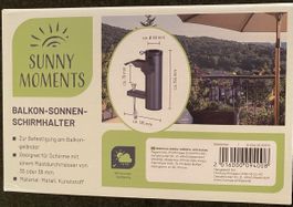Neue u. original verpackte Sonnenschirmhalterung für Balkon