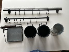 Stange und Behälter