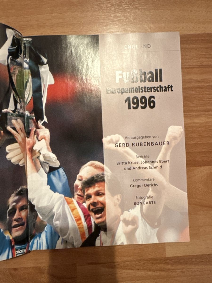 Bücher: Fussball EM 1996 England Buch Gerd Rubenbauer – Gebraucht aus Heiden von fam_797q 1